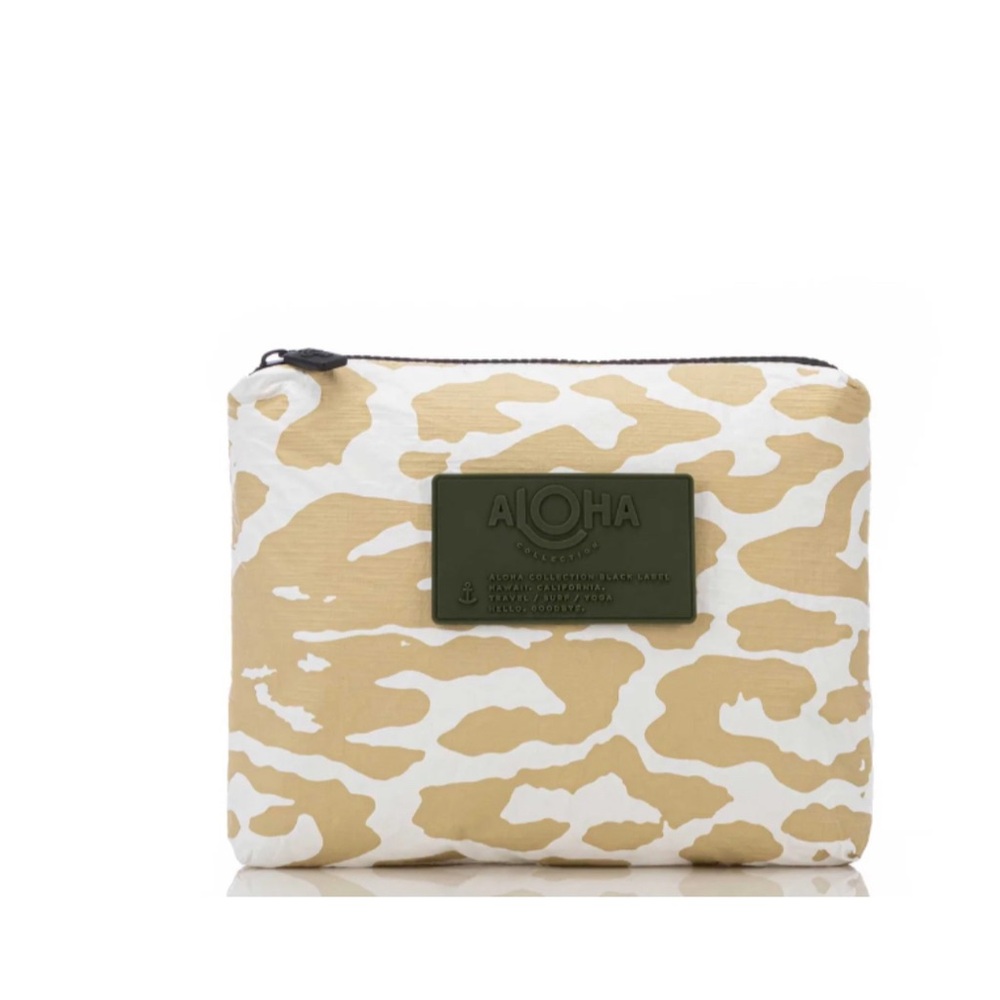 NEW ALOHA Collection Small Pouch - Quintana Roo in Sand/white